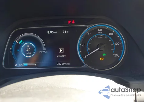 2020 Nissan Leaf S 40 Kwh z USA, uszkodzony, nr VIN 1N4AZ1BP4LC302331